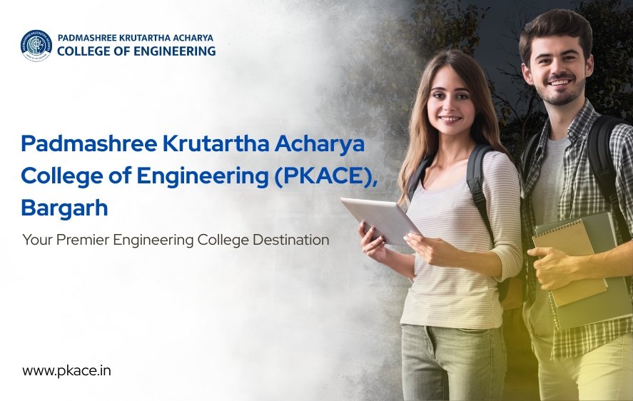 Two engineering college students representing PKACE college to others