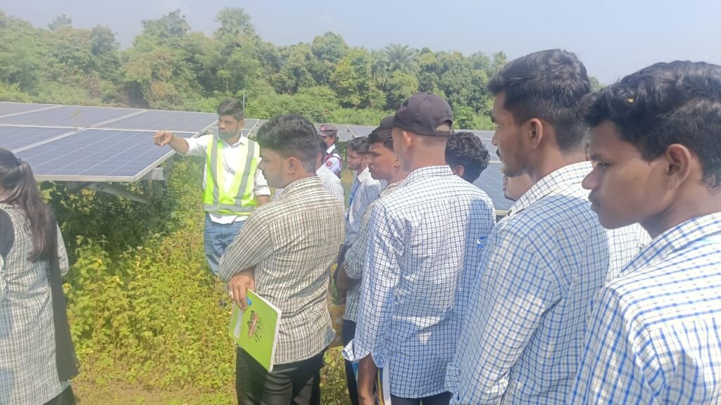 study tour of Electrical brand of PKACE students to Aditya Birla Solar plant and TPWODL