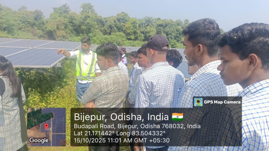study tour of Electrical brand of PKACE students to Aditya Birla Solar plant and TPWODL